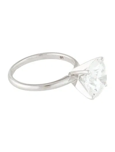 Pre-owned Ring 4.50ct Lab-grown Diamond Engagement  In Multi