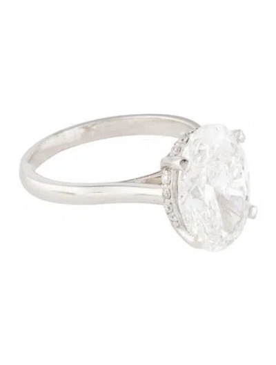 Pre-owned Ring 4.64ct Lab-grown Diamond Engagement  In Multi