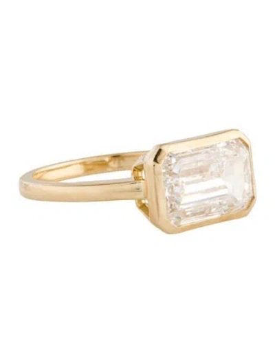 Pre-owned Ring 5.00ct Lab-grown Diamond Engagement  In Multi