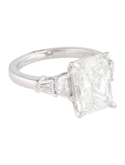 Pre-owned Ring 5.00ct Lab-grown Diamond Engagement  In Multicolor