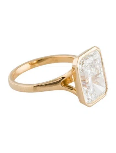 Pre-owned Ring 5.01ct Lab-grown Diamond Engagement  In Multi