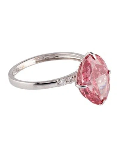 Pre-owned Ring 5.03ct Lab-grown Diamond Engagement  In Multi