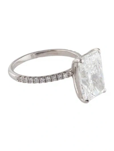 Pre-owned Ring 5.04ct Lab-grown Diamond Engagement  In Multi