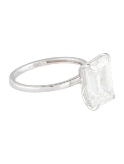 Pre-owned Ring 5.09ct Lab-grown Diamond Engagement  In Multi
