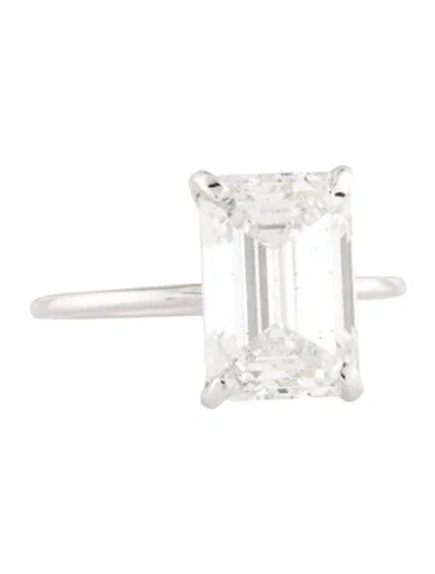 Pre-owned Ring 5.18ctw Lab-grown Diamond Engagement  In Multi
