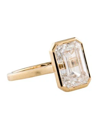 Pre-owned Ring 5.41ctw Lab-grown Diamond Engagement  In Multi