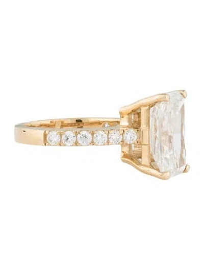 Pre-owned Ring 5.47ct Lab-grown Diamond Engagement  In Multi