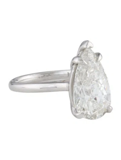 Pre-owned Ring 5.50ct Lab-grown Diamond Engagement  In Multi