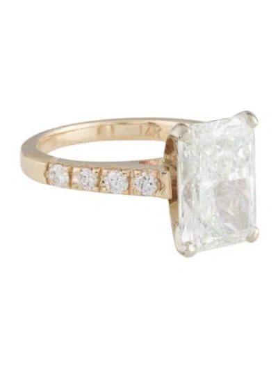 Pre-owned Ring 5.75ct Lab-grown Diamond Engagement  In Multi