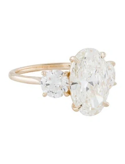 Pre-owned Ring 6.03ct Lab-grown Diamond Engagement  In Multi