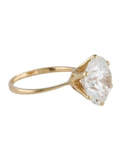 Pre-owned Ring 6.03ct Lab-grown Diamond Engagement  In Multi