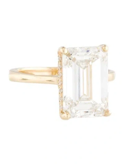 Pre-owned Ring 6.12ct Lab-grown Diamond Engagement  In Multi