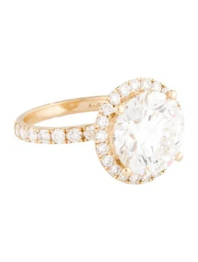 Pre-owned Ring 6.49ct Lab-grown Diamond Engagement  In Multi