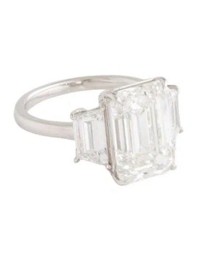 Pre-owned Ring 8.01ctw Lab-grown Diamond Engagement  In Multicolor