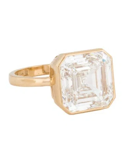 Pre-owned Ring 8.04ct Lab-grown Diamond Engagement  In Multi