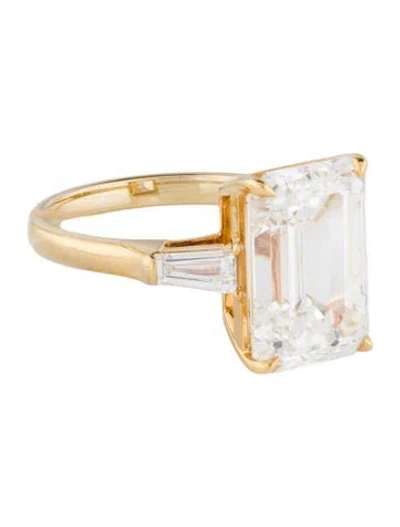 Pre-owned Ring 8.06ct Lab-grown Diamond Engagement  In Multi