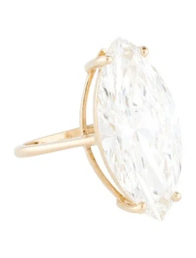 Pre-owned Ring 9.61ctw Lab-grown Diamond Engagement  In Multicolor