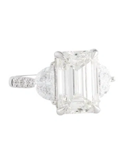 Pre-owned Ring Aamiaa 5.76ct Lab-grown Diamond Engagement  In Multi