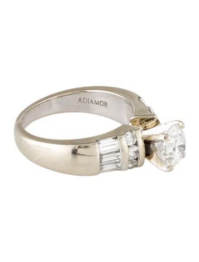 Pre-owned Ring Adiamor 14k 1.28ct Diamond Cocktail  In Multi