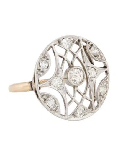 Pre-owned Ring Antique Diamond  In Multi