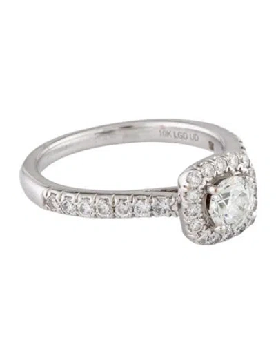 Pre-owned Ring Badgley Mischka 10k 1.01ctw Lab-grown Diamond Engagement  In Multi