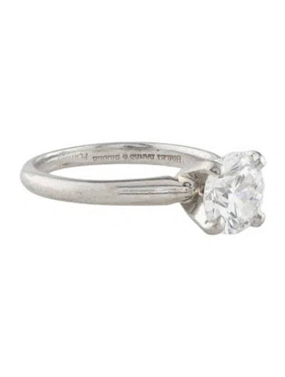 Pre-owned Ring Bailey Banks & Biddle 1.50ct Platinum Diamond Engagement  In Multi