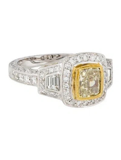 Pre-owned Ring Benjamin & Co. 18k 1.22ctw Diamond Engagement  In Multi