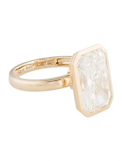 Pre-owned Ring Carat Atelier 7.64ct Lab-grown Diamond Engagement  In Multi