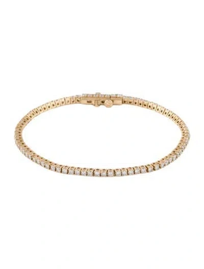 Pre-owned Ring Concierge 14k 1.24ctw Diamond Classic Tennis Bracelet, 6.5" In Multi