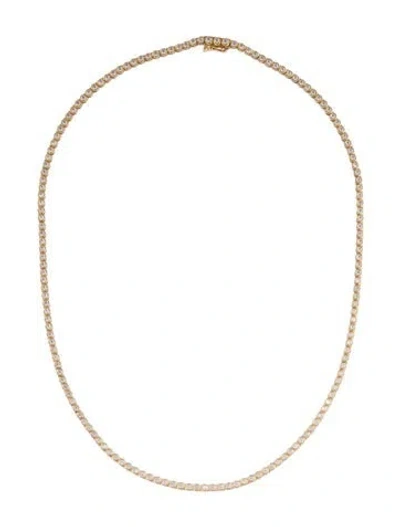 Pre-owned Ring Concierge 14k 2.50ctw Diamond Bezel Tennis Necklace, 16.25" In Multi