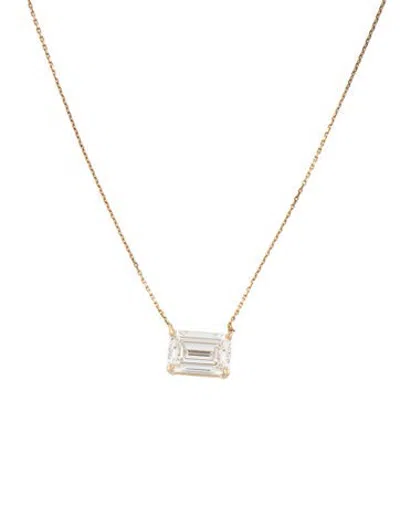 Pre-owned Ring Concierge 14k 2.94ctw Lab-grown Diamond Pendant Necklace, 18" In Multicolor