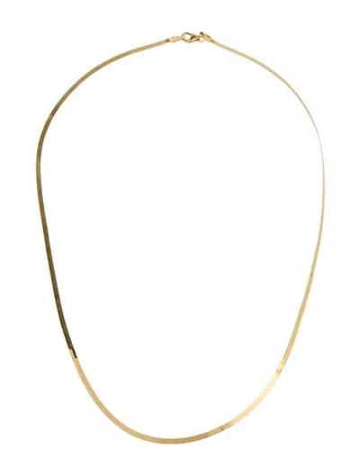 Pre-owned Ring Concierge 14k Chain Necklace, 16" In Multicolor