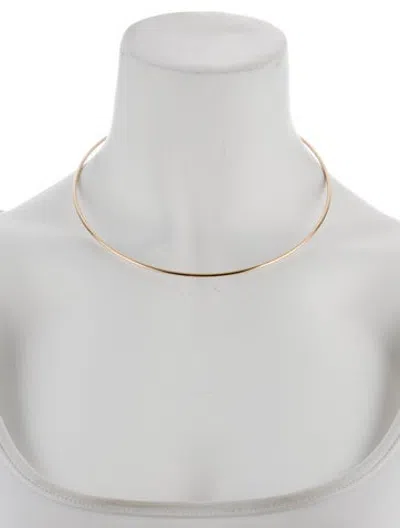 Pre-owned Ring Concierge 14k Collar Necklace, 17.25" In Multicolor
