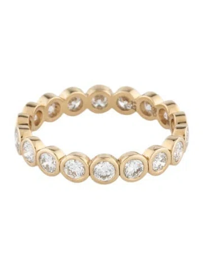 Pre-owned Ring Concierge 14k Diamond Bezel Eternity Band In Multicolor