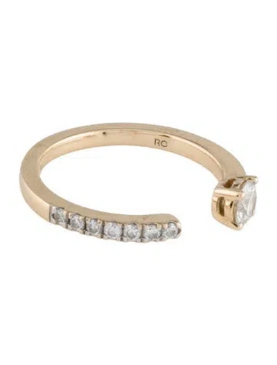 Pre-owned Ring Concierge 14k Diamond Open Band In Multi