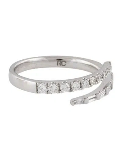 Pre-owned Ring Concierge 14k Diamond Open Band In Multicolor