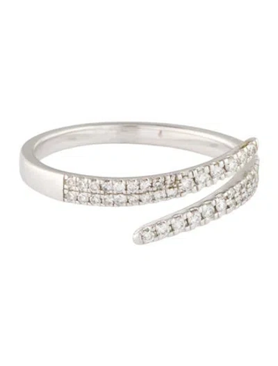 Pre-owned Ring Concierge 14k Diamond Open Wrap Ring In Multi