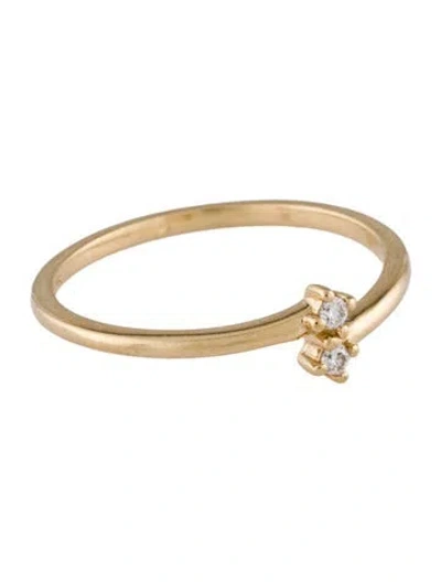Pre-owned Ring Concierge 14k Diamond Petite Wrap Ring In Multicolor