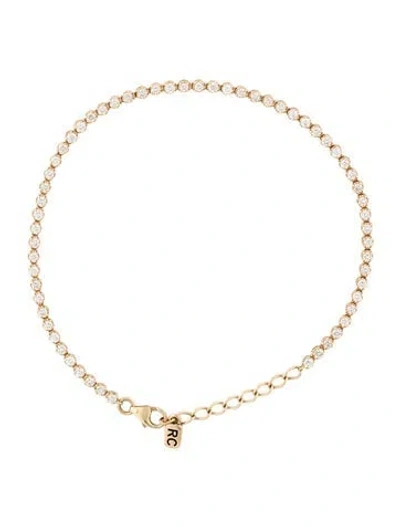 Pre-owned Ring Concierge 14k Diamond Tennis Bracelet, 7.25" In Multicolor