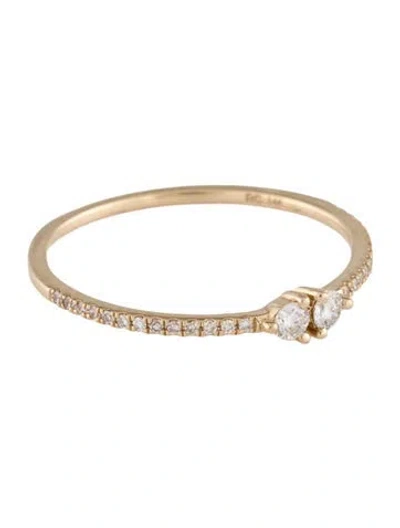 Pre-owned Ring Concierge 14k Diamond Twin Ring In Multicolor