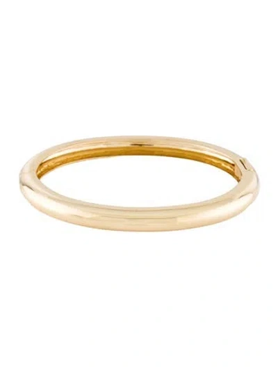 Pre-owned Ring Concierge 14k Hinged Stackable Bangle Bracelet, 6.75" In Multi