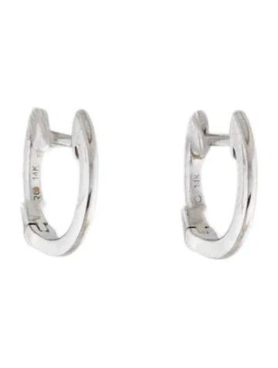 Pre-owned Ring Concierge 14k Huggie Earrings In Multicolor