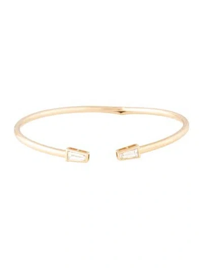 Pre-owned Ring Concierge 14k Lab-grown Diamond Flexi Cuff, 6.25" In Multicolor