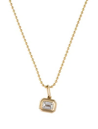 Pre-owned Ring Concierge 14k Lab-grown Diamond Framed Pendant W/ Unbranded 14k Chain Necklace, 18" In Multicolor