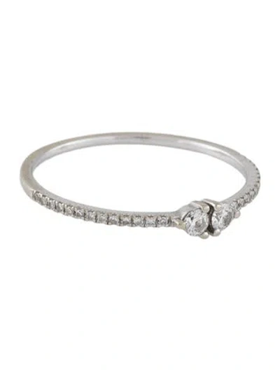 Pre-owned Ring Concierge 14k Twin Diamond Ring In Multicolor
