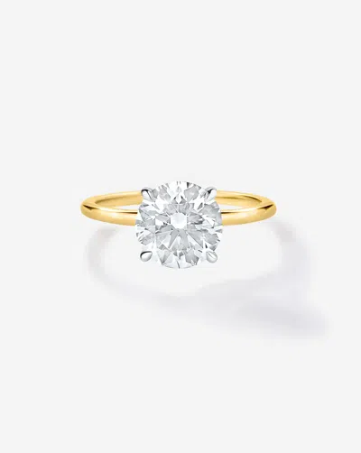 Ring Concierge 2.17 Ct. Round Lab Diamond In Whisper Thin® Engagement Ring In Gold