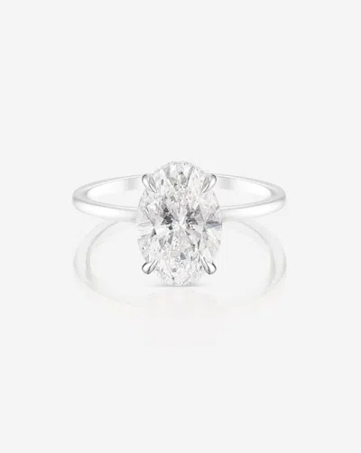 Ring Concierge 2.78 Ct. Oval Lab Diamond In Whisper Thin® Engagement Ring In Gold