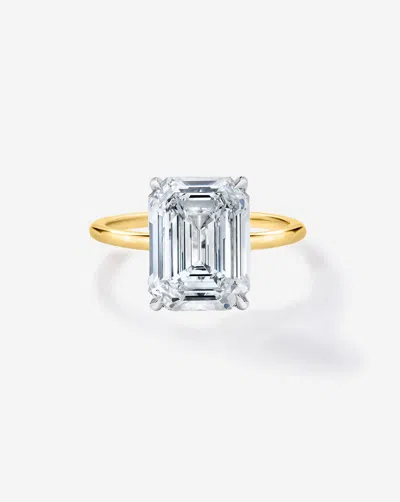 Ring Concierge 3.00 Ct. Emerald Lab Diamond In Whisper Thinâ® Engagement Ring In Gold