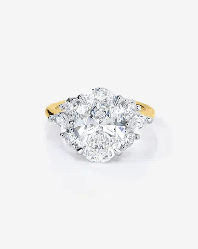Ring Concierge 3.08 Ct. Oval Lab Diamond In The Ivy Engagement Ring In Gold