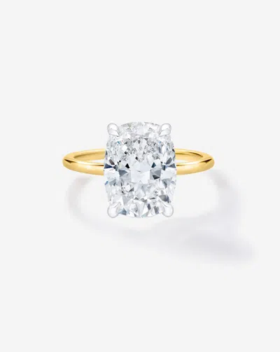 Ring Concierge 3.13 Ct. Cushion Lab Diamond In Whisper Thin® Engagement Ring In Gold